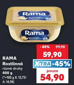 Kaufland Rama rostlinná nabídka