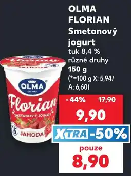 Kaufland Olma smetanový jogurt nabídka