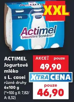 Kaufland Actimel jogurtové mléko nabídka