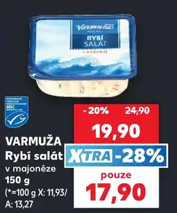 Kaufland Varmuža rybí salát v majonéze nabídka