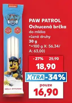 Kaufland PAW PATROL Ochucená brčka nabídka