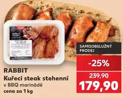 Kaufland Rabbit Kuřecí steak stehenní v BBQ marinádě nabídka