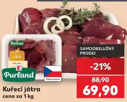 Kaufland Purland kuřecí játra nabídka