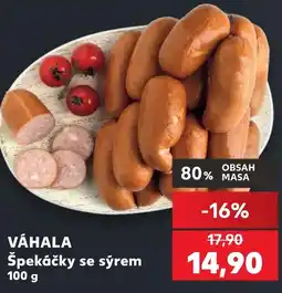 Kaufland Váhala špekáčky se sýrem nabídka