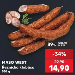 Kaufland Maso West řeznická klobása nabídka
