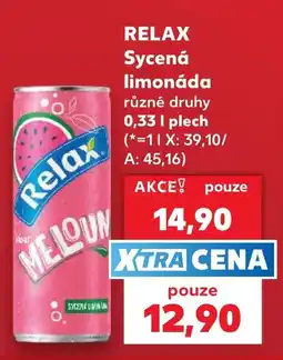 Kaufland Relax sycená limonáda nabídka