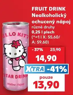 Kaufland Hello Kitty fruit drink nabídka