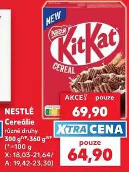 Kaufland Nestlé Cereálie nabídka