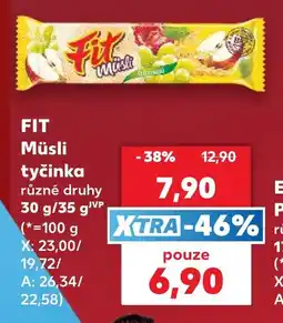 Kaufland Fit Müsli tyčinka nabídka