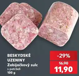 Kaufland Beskydské uzeniny Zabijačkový sulc s petrželí nabídka