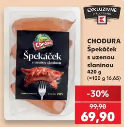 Kaufland Chodura špekáček s uzenou slaninou nabídka