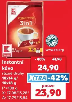 Kaufland K Classic Coffee Drink 3in1 nabídka