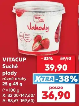 Kaufland Vitacup suché plody různé druhy nabídka