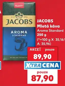 Kaufland Jacobs mletá káva aroma standard nabídka