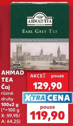 Kaufland Ahmad tea earl grey tea nabídka