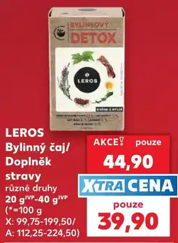 Kaufland Leros bylinný čaj doplněk stravy nabídka