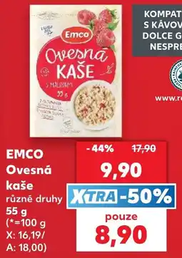 Kaufland Emco ovesná kaše nabídka