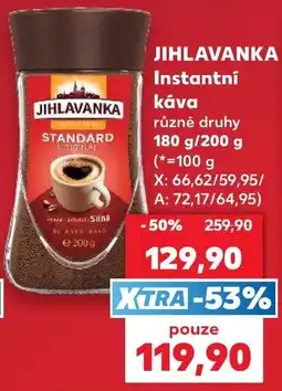 Kaufland Jihlavanka instantní káva nabídka