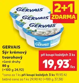 Kaufland Gervais sýr krémový tvarohový nabídka