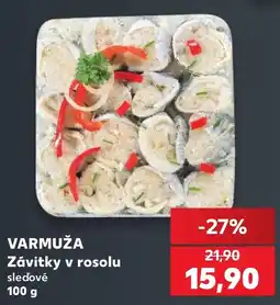 Kaufland Varmuža závitky v rosolu sledové nabídka