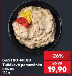 Kaufland Gastro-menu Tuňáková pomazánka s olivami nabídka
