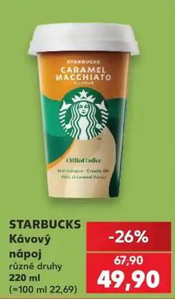 Kaufland Starbucks kávový nápoj nabídka