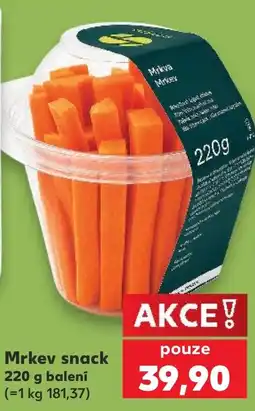 Kaufland Mrkev snack nabídka