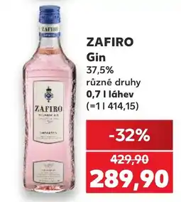 Kaufland Zafiro Gin nabídka