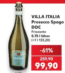 Kaufland Villa Italia Prosecco Spago Doc nabídka
