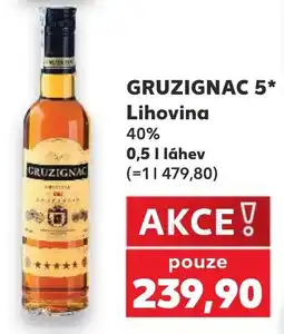 Kaufland Gruzignac 5* lihovina 40% nabídka
