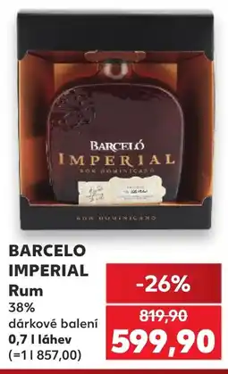 Kaufland Barcelo imperial rum nabídka