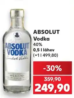 Kaufland Absolut Vodka nabídka