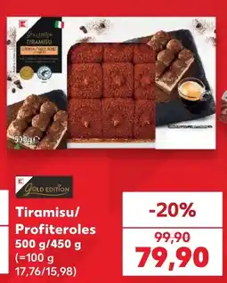 Kaufland Gold Edition Tiramisu/Profiteroles nabídka
