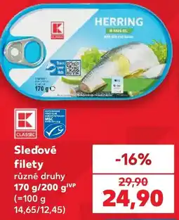 Kaufland K Classic slevové filety nabídka