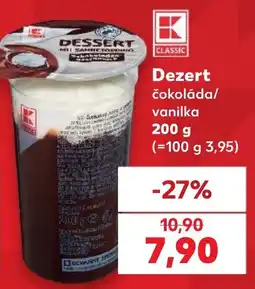 Kaufland K Classic dezert čokoláda/ vanilka nabídka