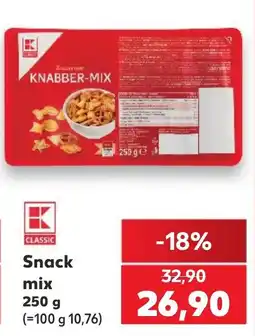 Kaufland K classic snack mix nabídka