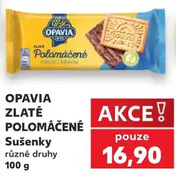 Kaufland Opavia zlaté polomáčené sušenky nabídka
