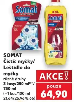 Kaufland Somat čistič myčky/leštidlo do myčky nabídka