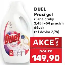 Kaufland Duel prací gel nabídka