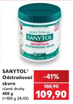 Kaufland Sanytol odstraňovač skvrn nabídka