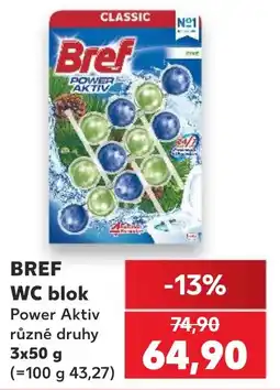 Kaufland Bref WC blok Power Aktiv nabídka