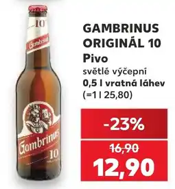 Kaufland Gambrinus Original 10 nabídka