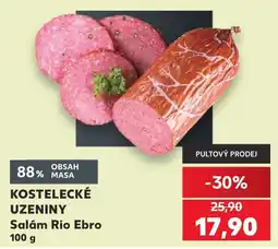 Kaufland Kostelecké uzeniny Salám Rio Ebro nabídka