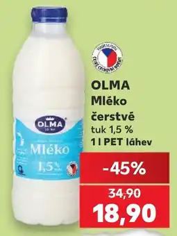 Kaufland Olma mléko čerstvé nabídka