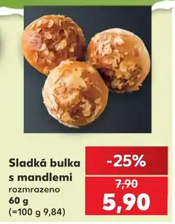 Kaufland Sladká bulka s mandlemi nabídka