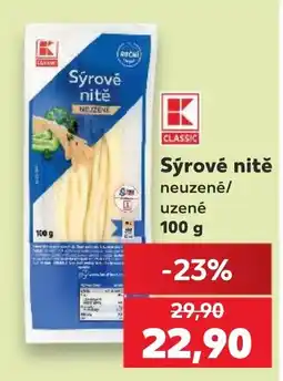 Kaufland K Classic sýrové nitě nabídka