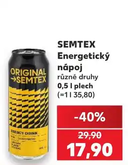 Kaufland Semtex energetický nápoj nabídka