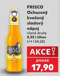 Kaufland Frisco ochucený kvašený sladový nápoj nabídka