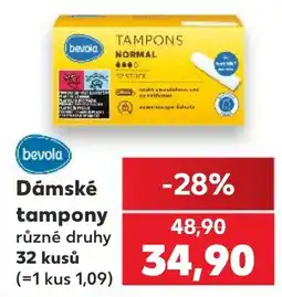 Kaufland Bevola dámské tampony nabídka