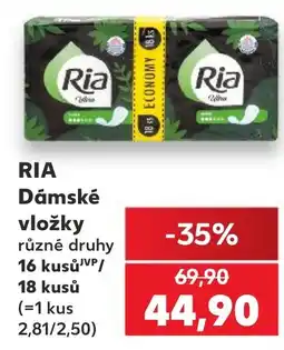 Kaufland Ria dámské vložky nabídka